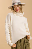 Full Size Turtle Neck Long Sleeve Sweater Plus Size