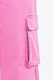 Drawstring Wide Leg Cargo Pants