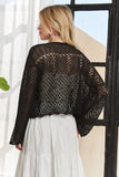 Long Sleeves Crochet Sweater Top