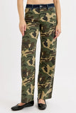 Military-Inspired Wide Leg Denim