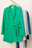 Wrap Tie Detailed Long Blazer