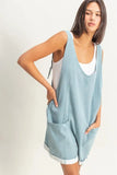 V-Neck Pocket Detail Romper