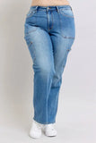 Full Size High Waist 90's Straight Jeans Plus Size