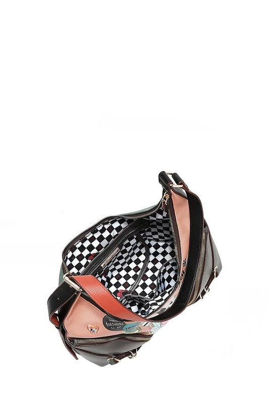 Party King Shoulder Bag with 2 Accessory Pockets Front