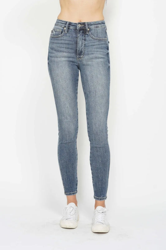 Full-Size Figure-Flattering Skinny Denim Jeans