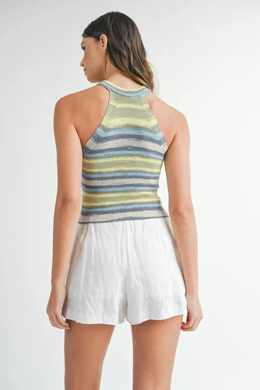 Space Dye Grecian Neck Knit Cami