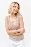 Washed Scoop Neck Sweater Tank