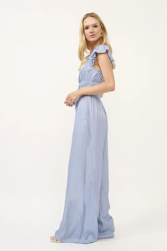 Ruched Multi Strings Jumpsuit