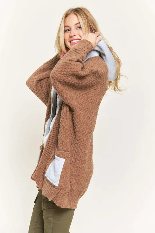 Zip Up Sweater Hoodie Jacket