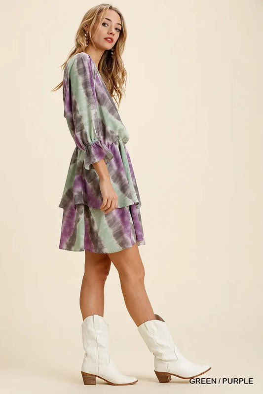 Ruffled Layered Sundress with Stretchy Waistband