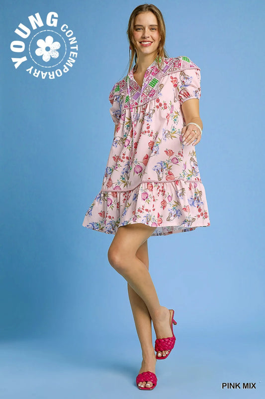 Whimsical Tiered Ruffle Babydoll Dress