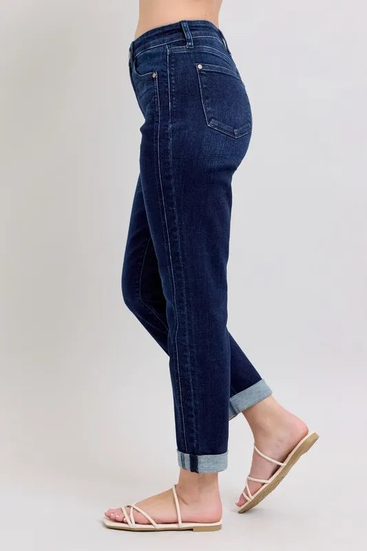 Full Size High Waist Boyfriend Jeans Plus Size
