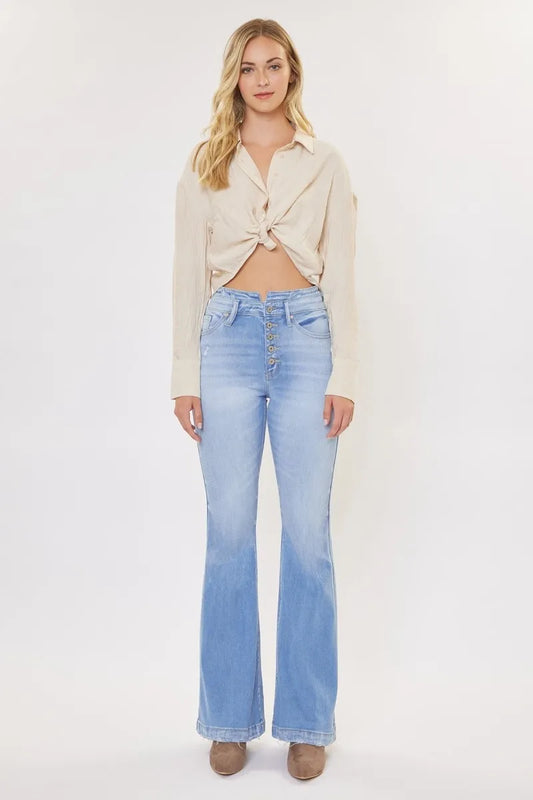 Hourglass High Waist Flared Denim