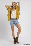 Heart-Collared Oversized Shirt