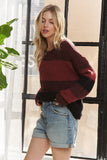 Long Sleeve Color Block Sweater