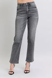 Full Size High Waist Rhinestone Straight Jeans Plus Size