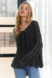 Distressed Mineral Washed Sweater