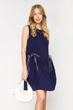 Sleeveless Relaxed Fit Dress with Side Ties