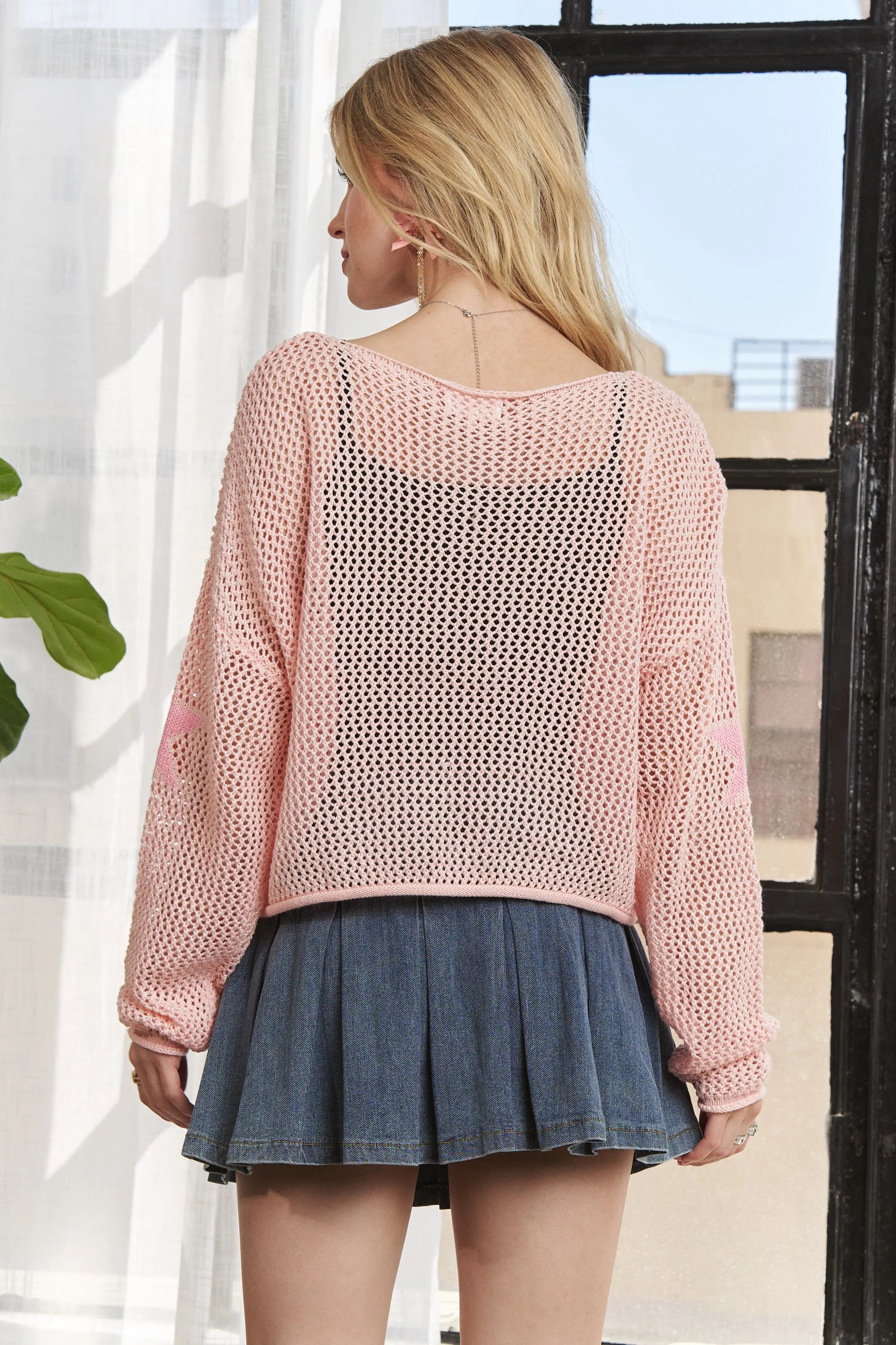 Full Size Lightweight Loose Knit Sweater