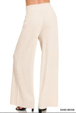 Viscose Ribbed Sweater Pants