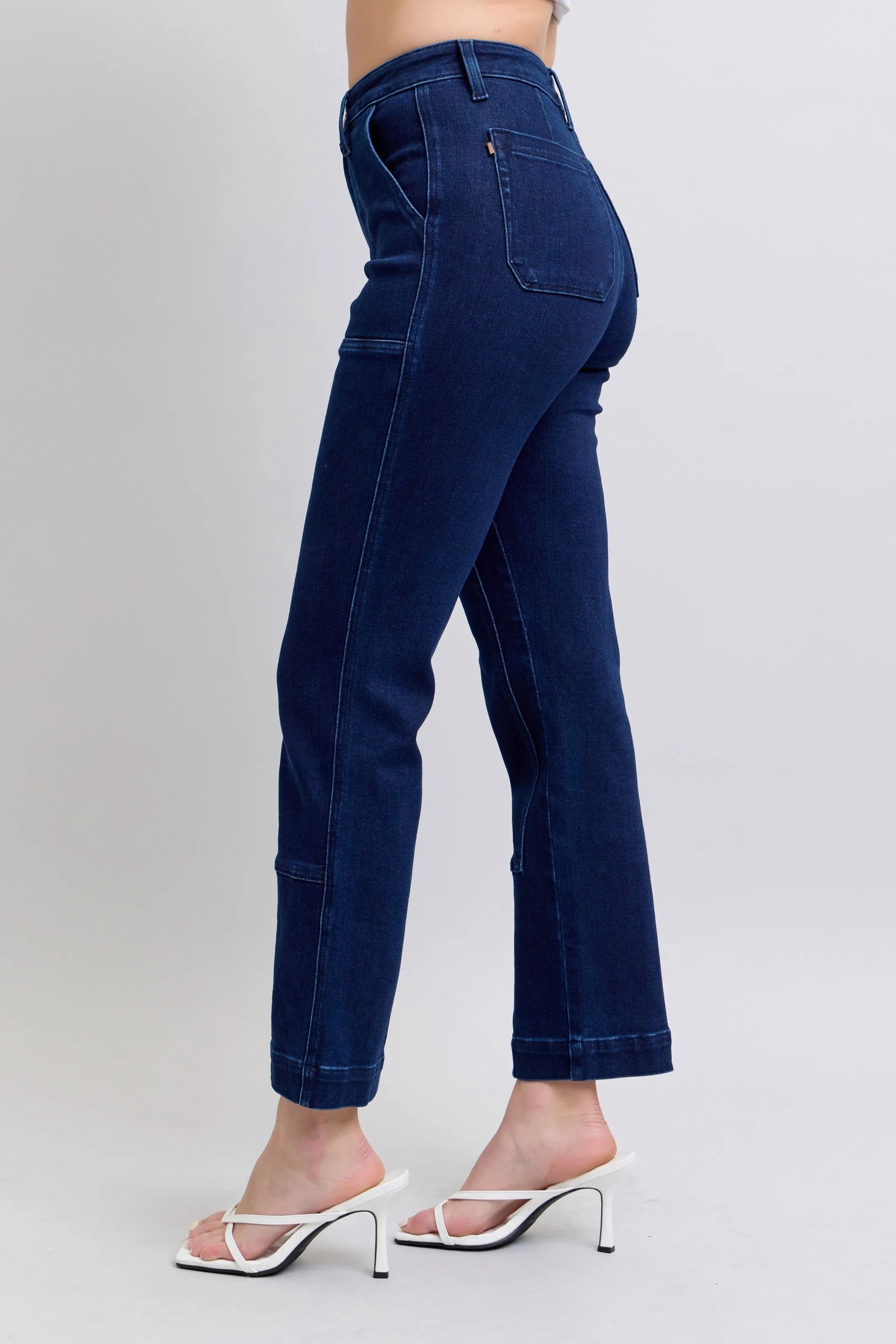 Full Size Durable Workwear Knee Reinforced Jeans