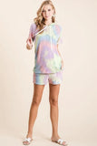 Tie Dye French Terry Hoodie Top and Bottom Set