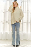 Braid Diamond Pattern Sweater