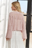Long Sleeves Crochet Sweater Top