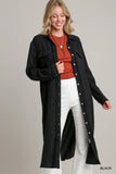 Cotton Gauze Button-Up Shirt Dress