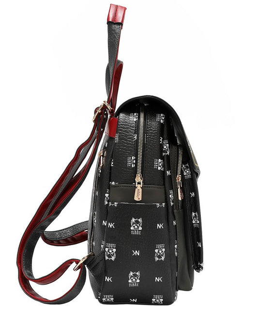 Cat Eco-Leather Convertible Backpack Bag