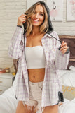 Casual Check Shirts With Hood