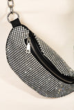 Pave Rhinestone Crossbody Bag