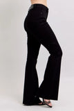 Full Size High Waist Star Seam Detail Flare Plus Size