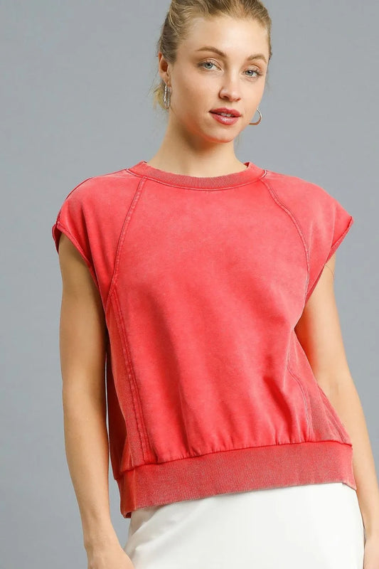 Crew Neck Raglan Sleeve Pullover