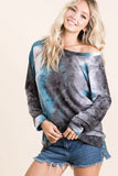 Tie Dye Sweater Knit Top