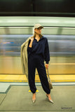 Seam-Accent Joggers with Adjustable Drawstring