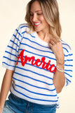 Ivory/Blue/Red