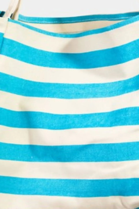Bright Color Stripe Tote Bag