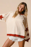Patch Detail Starry Sweatshirt