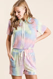 Tie Dye French Terry Hoodie Top and Bottom Set