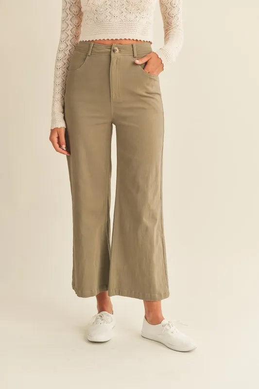 High Rise Pants with Pockets