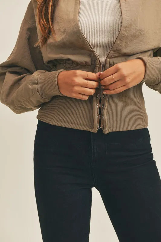 Long Sleeve Two Way Jacket