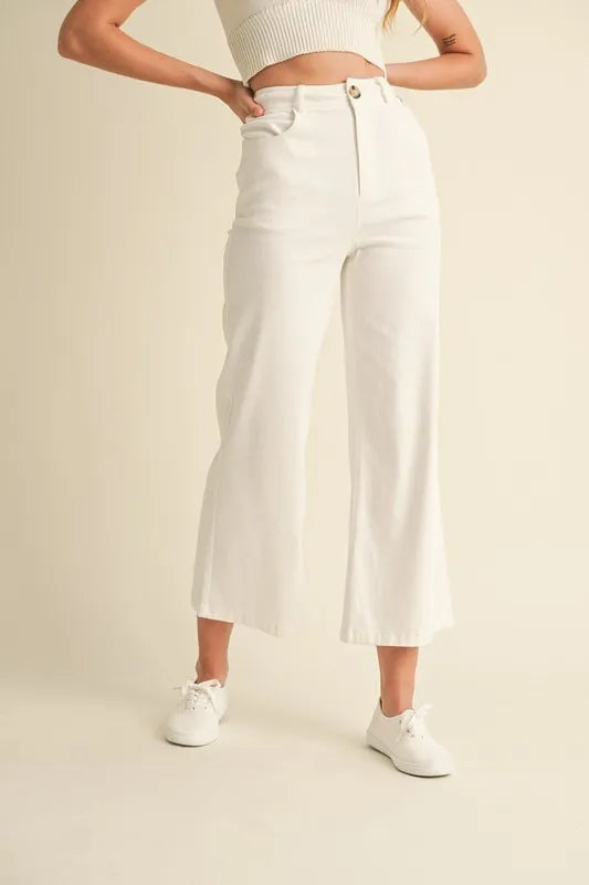 High Rise Pants with Pockets