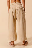 Mid Rise Wide Leg Chino Pants Featuring Pockets