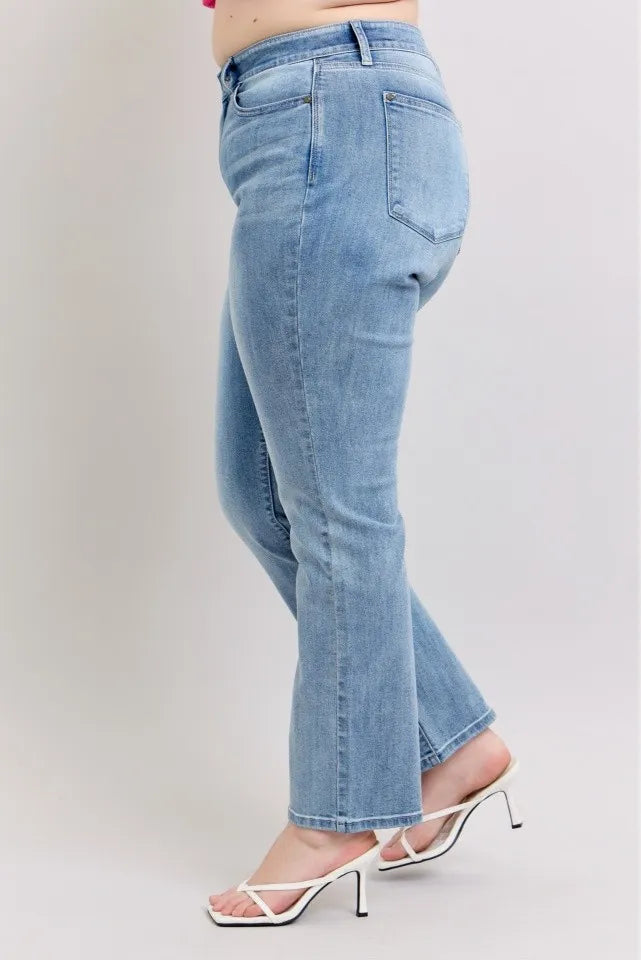 Plus Size High Waist Dad Jeans