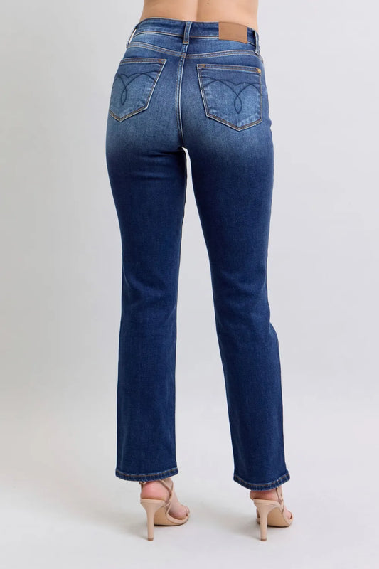 Everyday Washed Straight Leg Jeans with Pockets