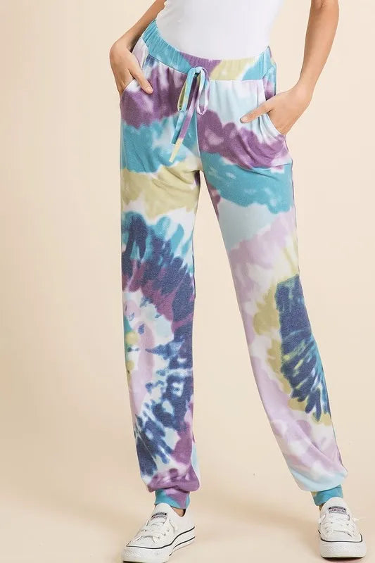 Tie Dye French Terry Casual Pants