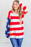 American Flag Long Sleeve Sweater