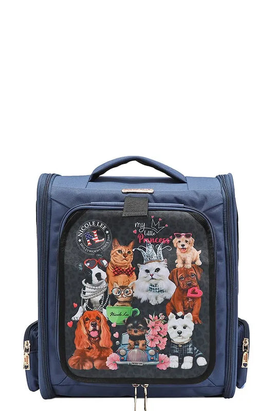 Stylish Multi-Pet Design Carrier Backpack