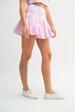 Puff Sleeve Button Down Top and Bubble Skirt Set
